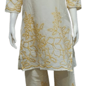 Ivory Bloom Embroidered Co-Ord Set