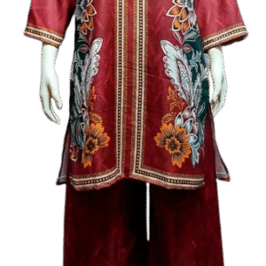 Rust Regal Printed Suit Set
