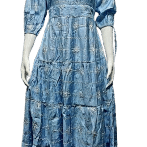 Sky Serenity Tiered Dress